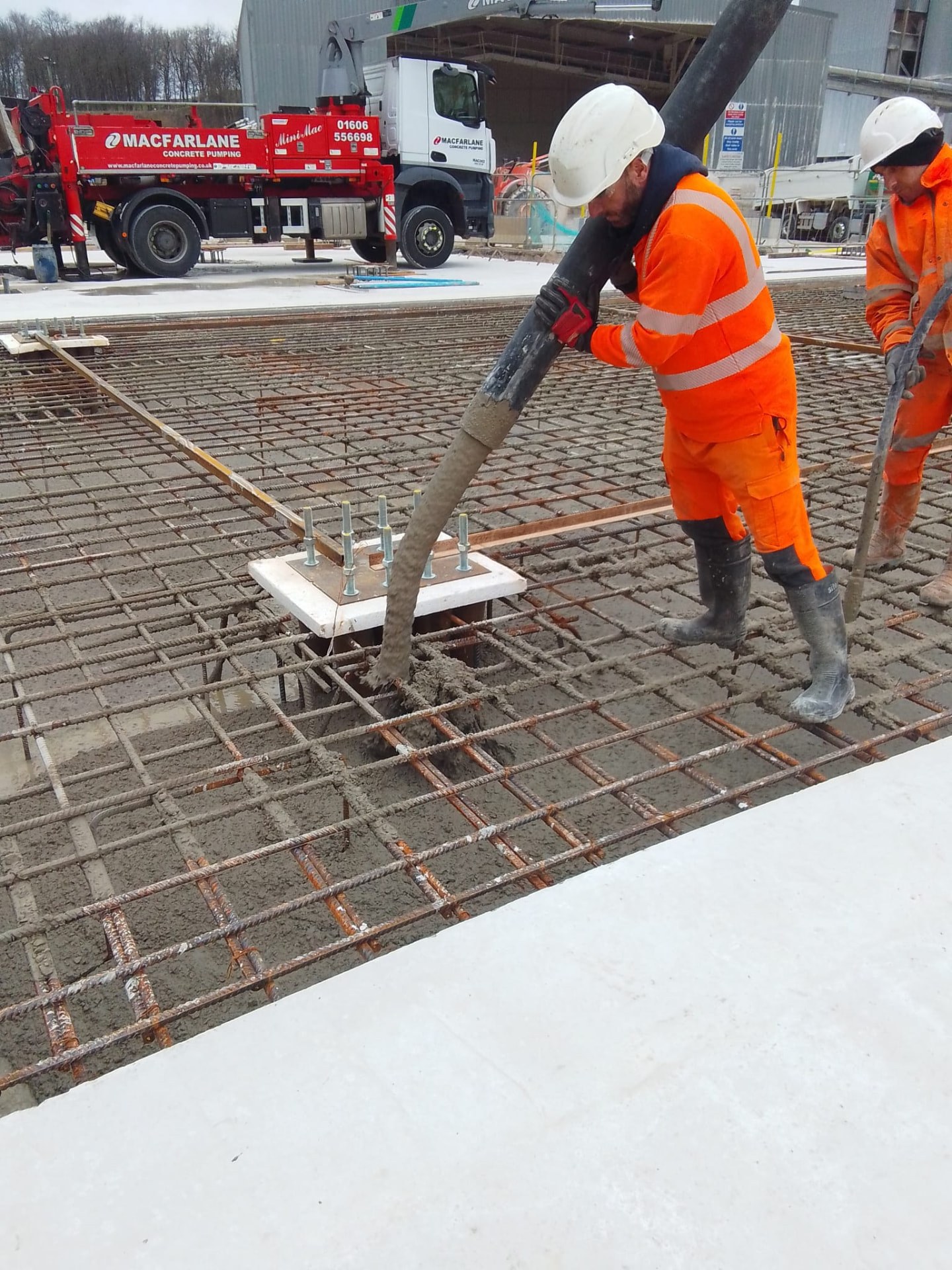 Column Base Pour to Plant Slab