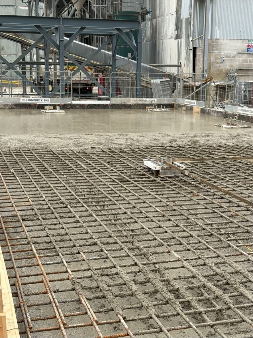 Concrete Pour to Plant Foundations